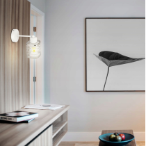 BERGE LED nástenné svietidlo 1xE27 GLASS SHIELD stripes