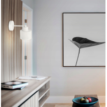 BERGE LED nástenné svietidlo 1xE27 KÚBIK WHITE