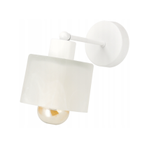 BERGE LED nástenné svietidlo 1xE27 WHITE CIRCLE