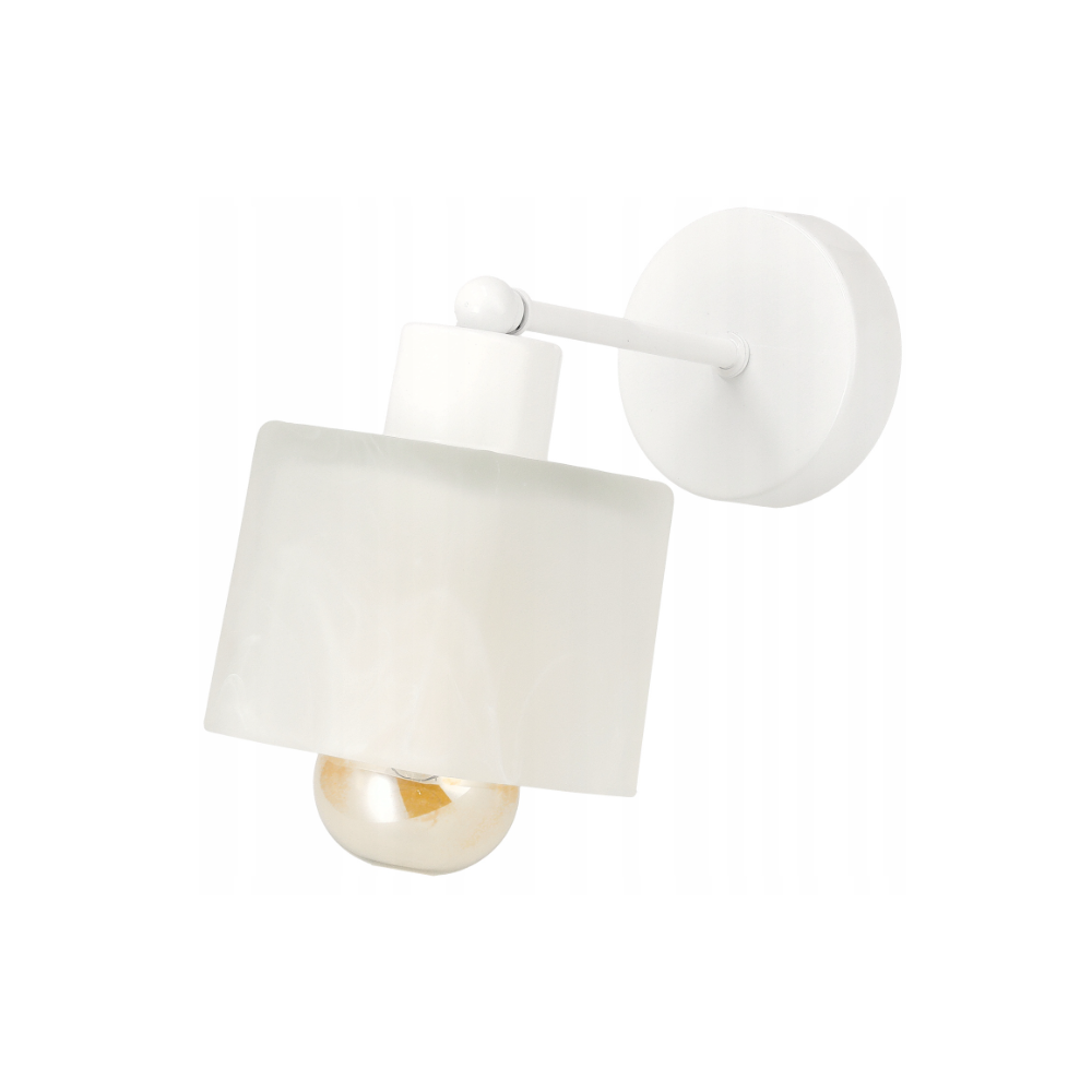 BERGE LED nástenné svietidlo 1xE27 WHITE CIRCLE