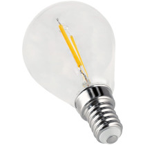 ECOLIGHT - LED Žiarovka FILAMENT - 2W - 240lm - 360° - 230V - Teplá Biela / 2700°K - E14