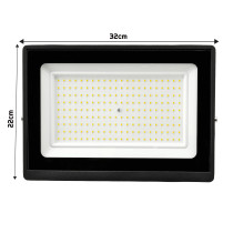 MILIO - LED reflektor 2v1 - 150W - 13500lm - 120° - 230V - IP65 - Studená Biela / 6500°K