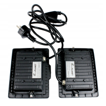 MILIO - LED pracovné reflektory na statív - 2x50W - 7000lm - 120° - 230V - IP65 - Studená Biela / 6500°K + vstavaný 1,5m kábel