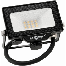 ecoLIGHT - LED reflektor 2v1 - 10W - 900lm - 120° - 230V - IP65 - Studená Biela / 6500°K