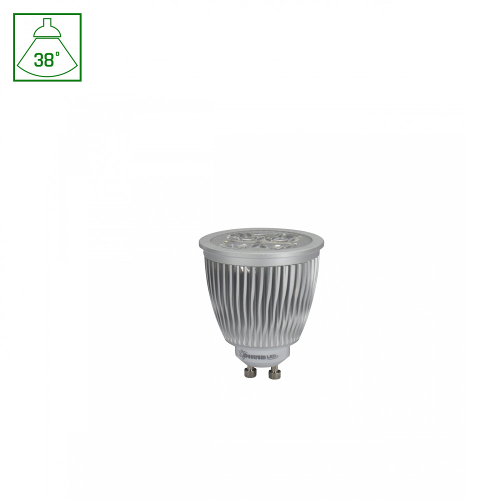 SPECTRUM - Žiarovka- 8W - SMD - 290lm - 38° - 230V - Studená biela / 6000°K - GU10