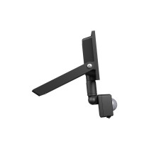 SPECTRUM - NOCTIS LUX 4 - 20W reflektor IP44 230V Studená biela / 6000°K - Čierny/ so senzorom pohybu