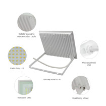 SPECTRUM - NOCTIS LUX 3 - 50W reflektor IP65 230V Neutrálna biela / 4000°K - Biely