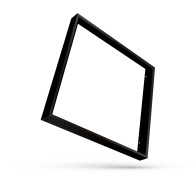 SPECTRUM - montážny rámček na povrch pre LED panel - ALGINE LINE 600x600x50mm - Čierny