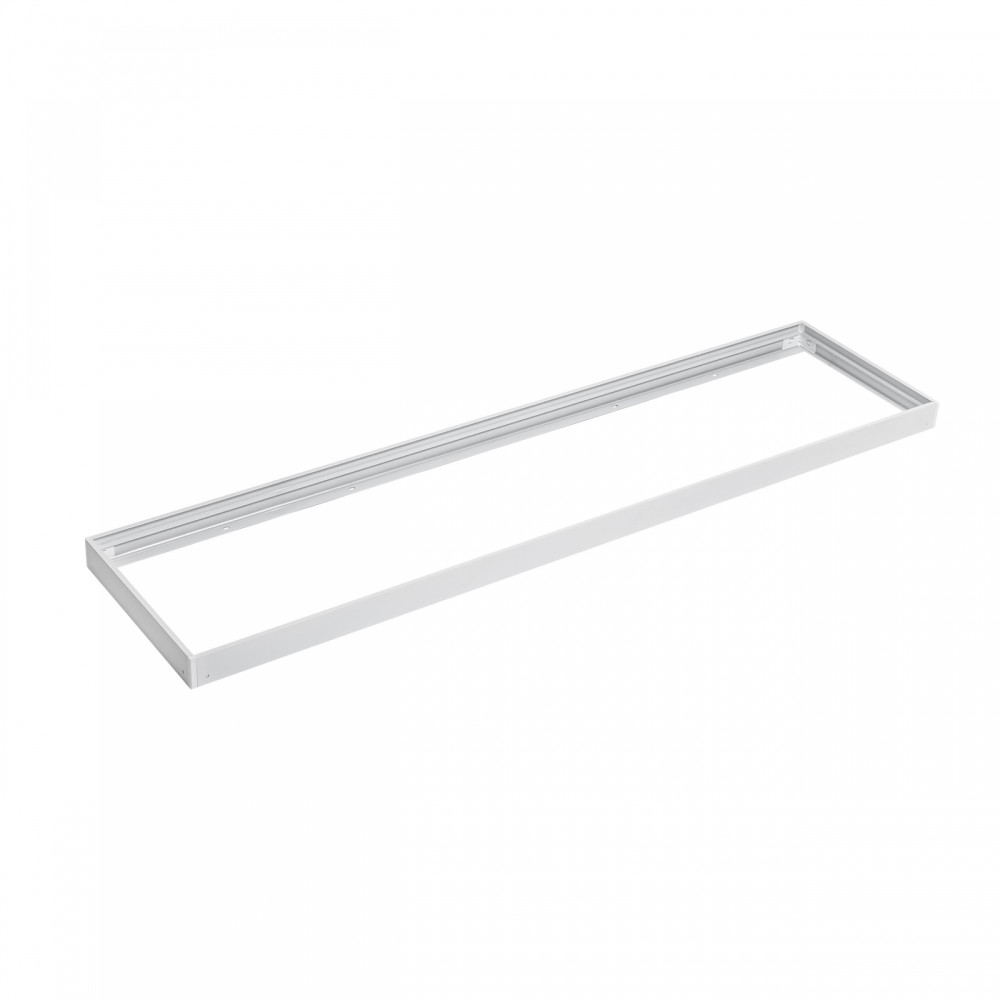 SPECTRUM - montážny rámček na povrch pre LED panel - ALGINE 300x1200x43mm - Biely