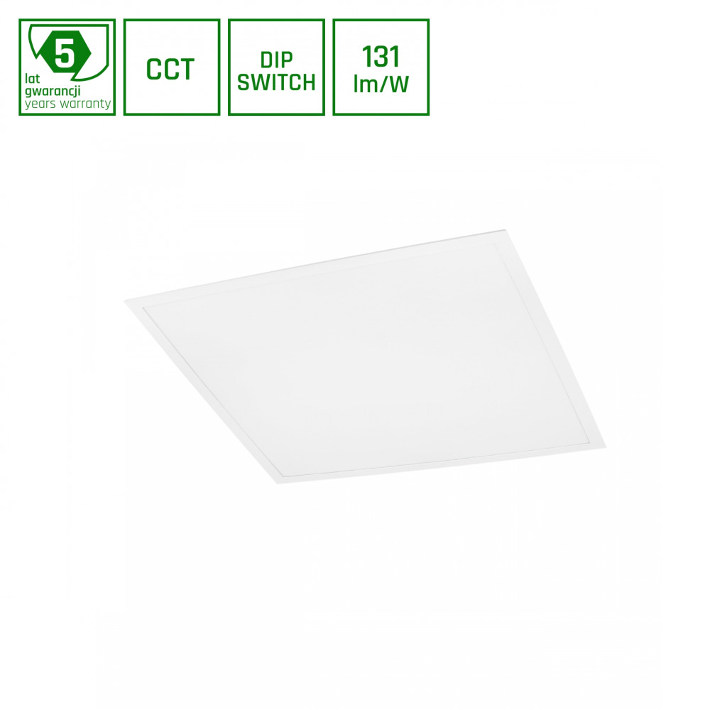 SPECTRUM - ALGINE BACKLIGHT LED panel 30W/40W/48W 120° IP20 600x600x35MM 230V CCT - Biely rám / záruka 5 rokov