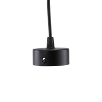 SPECTRUM - CHLOE SLIM závesné kruhové svietidlo GU11/MR11 IP20 Ø40x500mm / dĺžka kábla 1m 250V - Čierne / nast. uhol