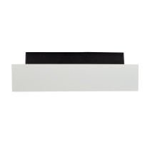 SPECTRUM - MIRORA prisadené obdlžníkové nastaviteľné bodové svietidlo 2xGU10 IP20 255x145x85mm 250V - Bielo / Čierne