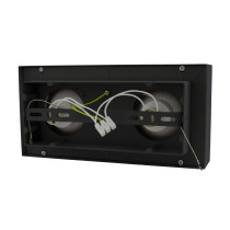 SPECTRUM - MIRORA prisadené obdlžníkové nastaviteľné bodové svietidlo AR111 GU10 IP20 293x145x85mm 250V - Čierne