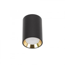 SPECTRUM - CHLOE MINI povrchové bodové kruhové svietidlo IP20 Ø70x100mm 250V - Čierno / Zlaté