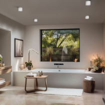 SPECTRUM - CHLOE AR111 povrchové bodové kruhové svietidlo GU10 IP44 118x114mm 250V - Biele