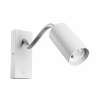 SPECTRUM - SQUALLA VARIOSAROUND - nástenné svietidlo GU10 IP20 Ø55x100x410mm 250V - Biele/ s ON/OFF spínačom