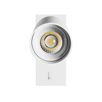 SPECTRUM - SQUALLA VARIOSAROUND - nástenné svietidlo GU10 IP20 Ø55x100x410mm 250V - Biele/ s ON/OFF spínačom