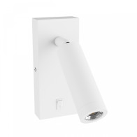 SPECTRUM - MADARA SLIM nástenné bodové svietidlo MR11 IP20 Ø38x95mm / 140x60x25mm 250V - Biele