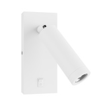 SPECTRUM - MADARA SLIM nástenné bodové svietidlo MR11 IP20 Ø38x95mm / 140x60x25mm 250V - Biele