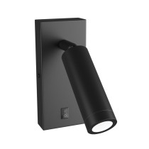 SPECTRUM - MADARA SLIM nástenné bodové svietidlo MR11 IP20 Ø38x95mm / 140x60x25mm 250V - Čierne