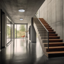 SPECTRUM - NYMPHEA PROXI 18W - plafónové svietidlo 120° IP54 Ø300x60mm 230V Neutrálna biela / 4000°K - Biele / PIR Senzor