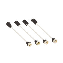 SPECTRUM - MODERN DAY MINI zapustené obdlžníkové bodové svietidlo 4xGU10 IP20 100x316x77mm 250V - Biely rám