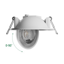 SPECTRUM - MOBILO LED 6,5W zapustené kruhové bodové svietidlo 36° IP20 Ø105x35mm 230V CCT - Biele