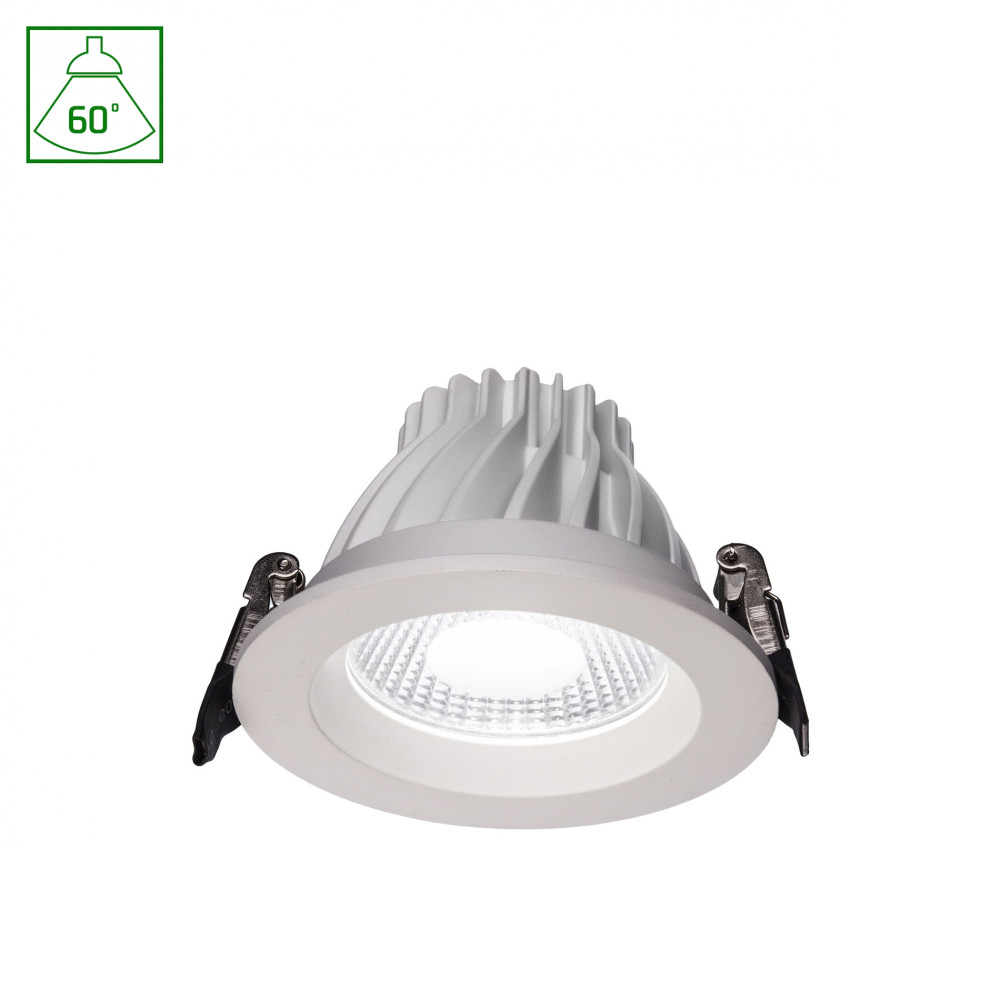 SPECTRUM - LACRIMA DOWNLIGHT COB LED 10W zapustené svietidlo 60° IP20 Ø126x70mm 230V Teplá biela / 3000°K - Biele
