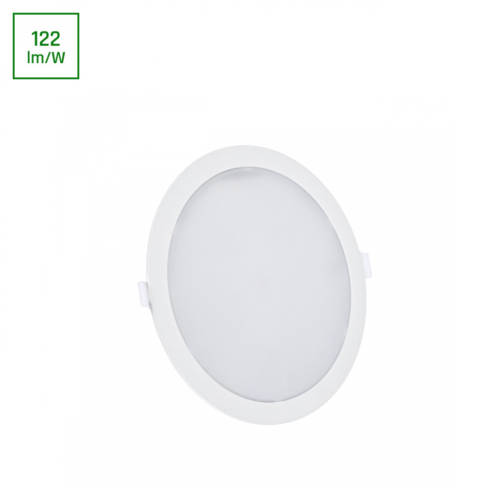 SPECTRUM - ALGINE DOWNLIGHT 2V1 povrchové / zapustené kruhové svietidlo 18W 1900LM 230V IP20 Neutrálna biela / 4000°K