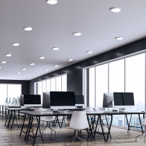 SPECTRUM - ALGINE DOWNLIGHT 2V1 povrchové / zapustené kruhové svietidlo 18W 1900LM 230V IP20 Neutrálna biela / 4000°K