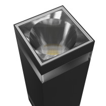 SPECTRUM - TORRE RING SQUARE 18W - fasádne obojsmerné svietidlo 30° IP54 99x78x240mm 230V CCT - Čierne