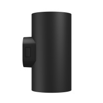 SPECTRUM - TORRE ROUND 18W - fasádne obojsmerné svietidlo 30° IP54 Ø99x78x162mm 230V CCT - Čierne