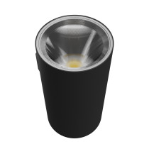 SPECTRUM - TORRE ROUND 18W - fasádne obojsmerné svietidlo 30° IP54 Ø99x78x162mm 230V CCT - Čierne