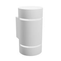 SPECTRUM - SQUALLA LUMO ROUND - fasádne svietidlo G9 IP20 Ø80x150mm 250V - Biele