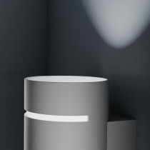 SPECTRUM - SQUALLA LUMO ROUND - fasádne svietidlo G9 IP20 Ø80x150mm 250V - Biele