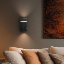 SPECTRUM - SQUALLA LUMO SQUARE- fasádne svietidlo G9 IP20 80x150mm 250V - Čierne