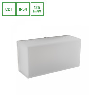 SPECTRUM - SCATOLLO 8W - fasádne svietidlo 180° IP54 200x100x75mm 230V CCT - Biele