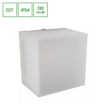 SPECTRUM - SCATOLLO 5W - fasádne svietidlo 180° IP54 100x100x75mm 230V CCT - Biele