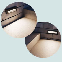 SPECTRUM - ENCANTA 6W zapustené fasádne svietidlo 120° IP54 230x84x60mm 230V CCT - Čierne