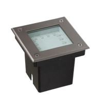 SPECTRUM - LUKKA 16LED 2,9W nájazdové svietidlo 100° IP67 150x150x124mm 230V Teplá biela / 3000°K - Strieborné