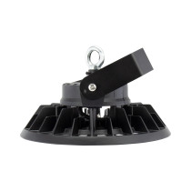 SPECTRUM - PLATEO 3 HIGH BAY 100W - priemyselné svietidlo 90° IP65 Ø270x160mm 230V Neutrálna biela / 4000°K - Čierne / DALI