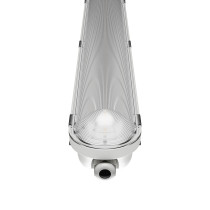 SPECTRUM - LIMEA GIGANT PRO 1500 - 40W/54W/68W/85W hermetické svietidlo IK10 IP66 1500x80x68 Studená biela / 6000°K - Sivé