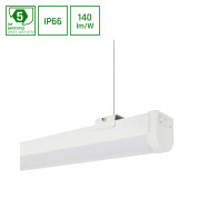 SPECTRUM - LIMEA SLIM 2 - 60W hermetické svietidlo IK08 IP66 1700x65x67mm 230V Teplá biela / 3000°K - Biele / Záruka 5 rokov