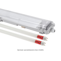 SPECTRUM - LIMEA SLIM 2x1500 - LED trubicové svietidlo 1610x90x63mm - IP65 - G13 - 250V - Sivé