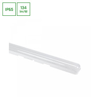 SPECTRUM - LIMEA GO 1200 - 50W hermetické svietidlo IK07 IP65 1200x60x52mm 230V Studená biela / 6000°K - Biele