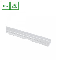 SPECTRUM - LIMEA GO 600 - 25W hermetické svietidlo IK07 IP65 600x60x52mm 230V Studená biela / 6000°K - Biele