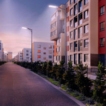 SPECTRUM - STREETOS 2 LED 150W pouličné svietidlo IP65 Neutrálna biela / 4000°K - Sivé / súmrakový senzor / Záruka 5 rokov