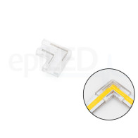epiLED – Rohový konektor v tvare L pre jednofarebné COB pásiky 8 mm