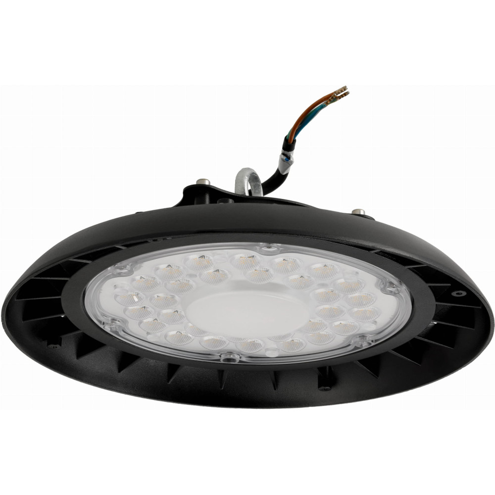 ecoPLANET - LED svietidlo High Bay UFO - 100W - 10000lm - IP65 - 230V - neutrálna biela / 4500°K - čierne