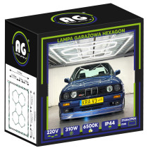 BERGE - LED stropné svietidlo HEXAGON - 310W - 216 x 290cm - IP44 - 230V - studená biela / 6500°K - biele